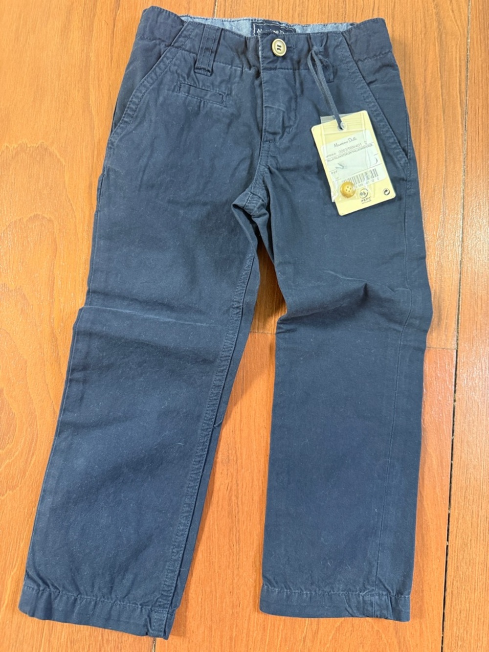 Massimo Dutti Navy Casual Chino Pants